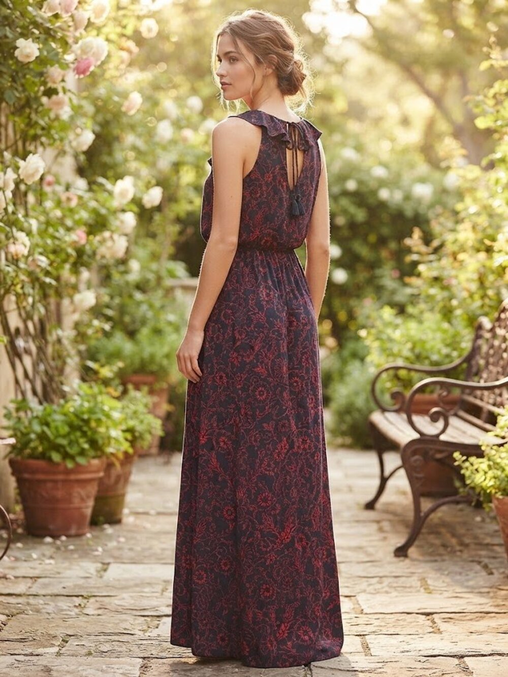 Loft  Floral Maxi Dress